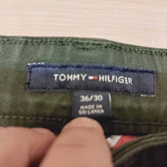 TOMMY HILFIGER ThFlex Trousers Men's W36/L30 Fit Faded Chino Zip Fly - Picture 3 of 10